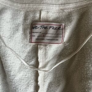 We The Free Off-White Textured Garment